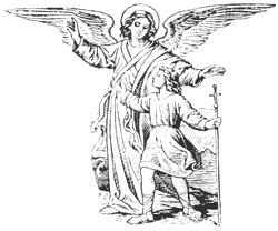 The Angel Raphael guiding Tobias