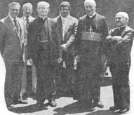 The Archbishop with several of the faithful