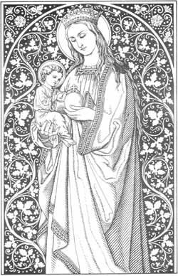 Mary holding Jesus