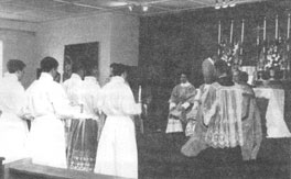 Eight men ready for Minor Orders