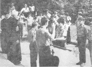 A Scout makes his Scout Promise