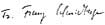 Father Franz Schmidberger - Signature