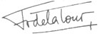 Signature: Fr. de la Tour