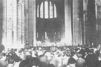 High Mass in a medieval cathedral