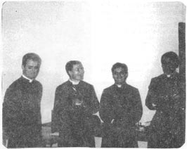 Fr. Babinet, Fr. LaFitte, Antonio Rodriguez and Richard Gomales