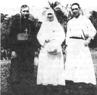 Mother Marie Gabriel and Fr. René in Africa.