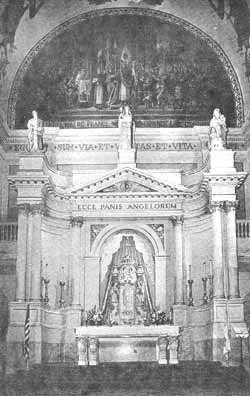The main altar in St. Louis Cathedral