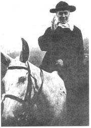 Cardinal Sarto of Venice riding up Mount Grappa