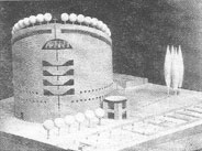 model of a  cylindrical cathedral