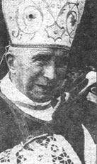 Close photo of Archbishop Lefebvre with miter