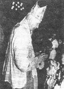 Archbishop Lefebvre administring Confirmation