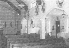 right side of the church, with side altar