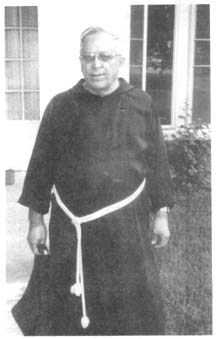 Father Carl Pulvermacher, wearing the Carmelite habit