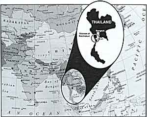 Map of Thailand - click to enlarge