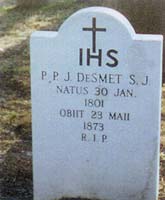 gravestone of Fr. De Smet