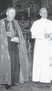 Archbishop Lefebvre with Pope Pius XII