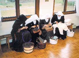 nuns sewing