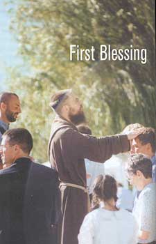 A capuchin gives his first blessing